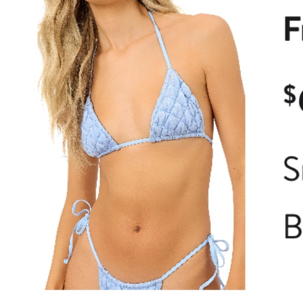 FRANKIES BIKINI TIA PUFF TOP AND BOTTOM
